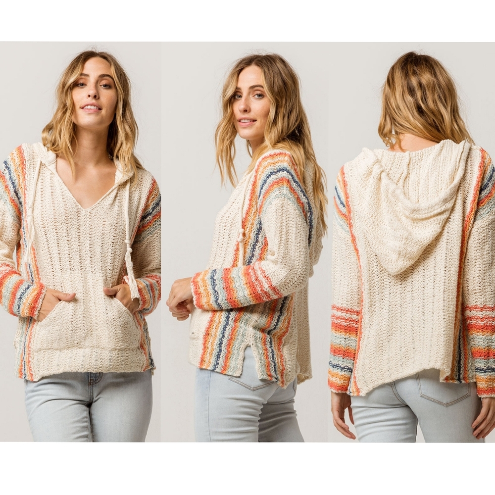 Rip Curl Sedona Sweater in Cream Combo Size XS